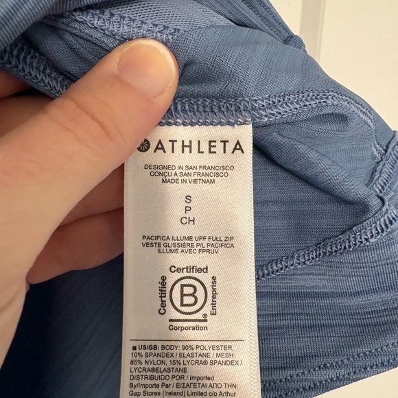 Athleta Pacifica Illume UPF 50 Relaxed Full Zip Jacket Size Small Petite - Picture 12 of 17